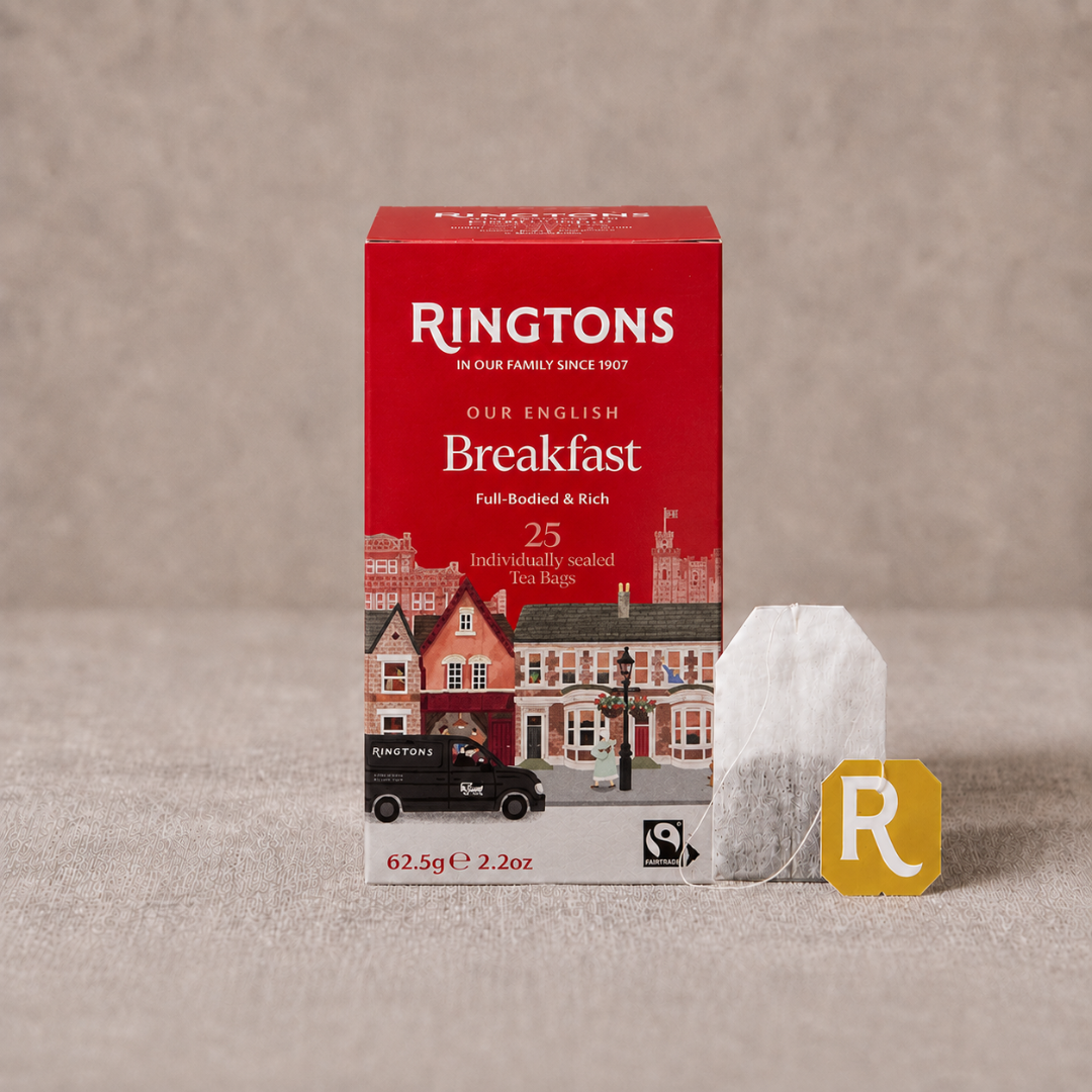 Fairtrade English Breakfast Tag & Envelope Tea Bags