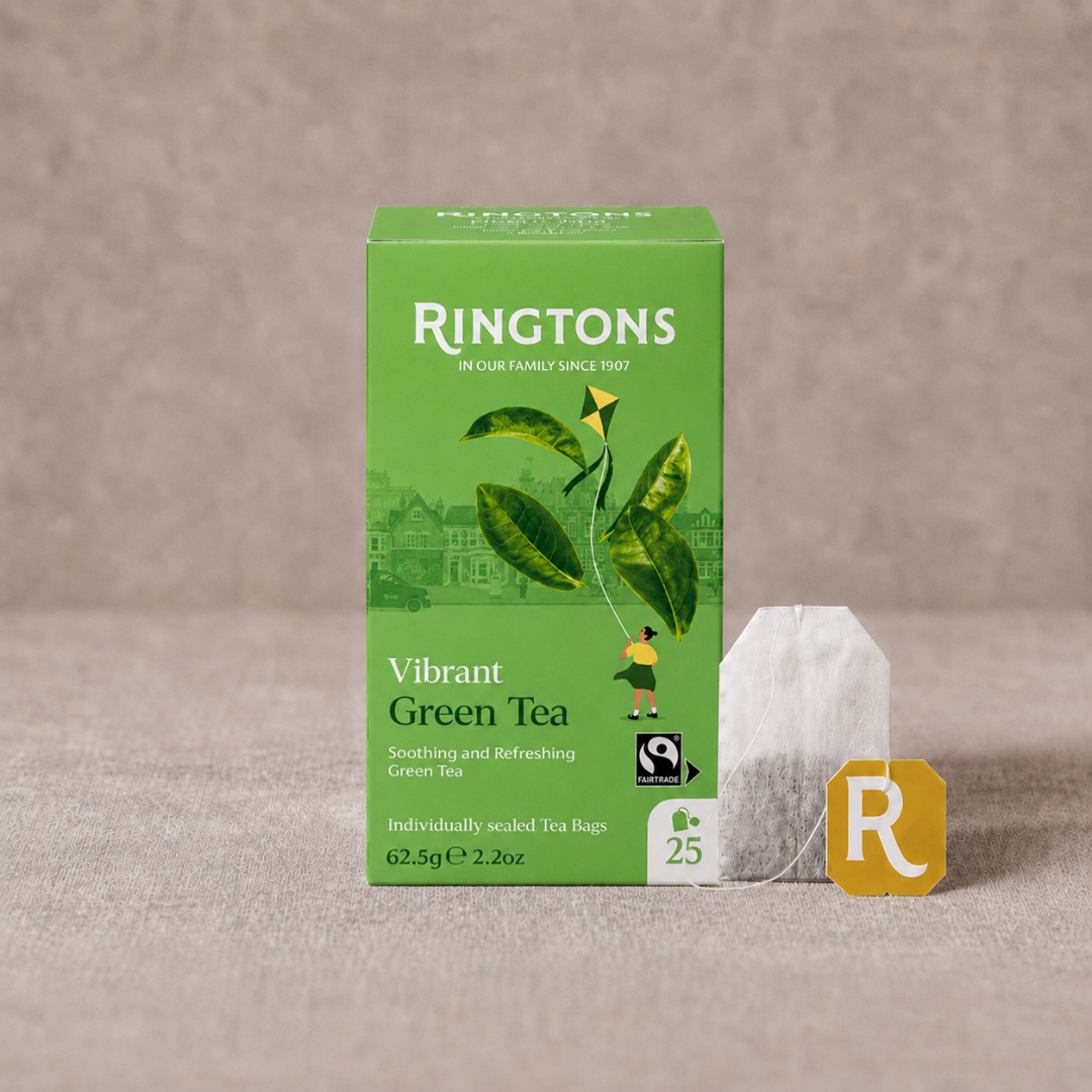 Fairtrade Green Tea Tag & Envelope Tea Bags