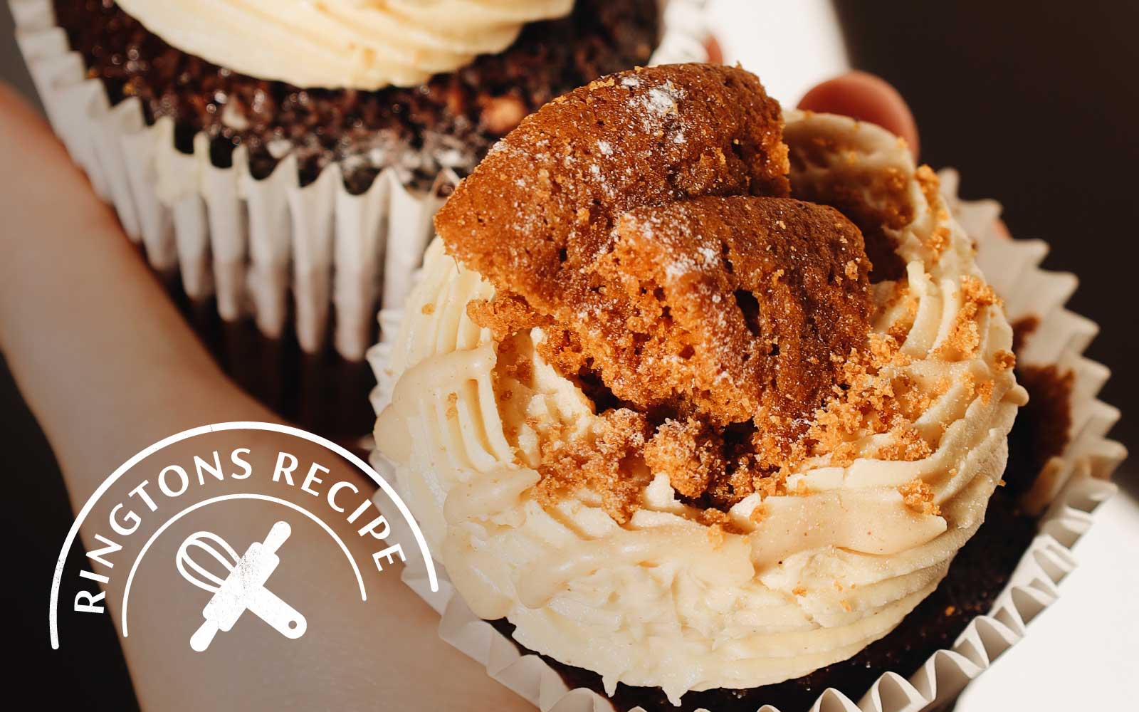 Ringtons Recipe - Coffee and Ginger Snap Cupcakes