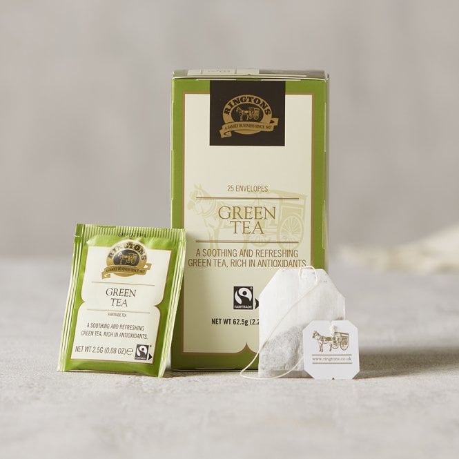 Fairtrade Green Tea Tag & Envelope Tea Bags