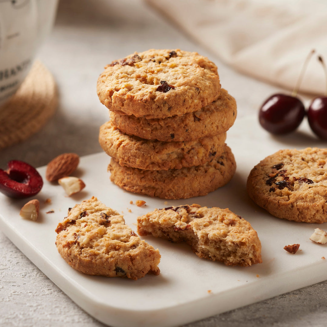 Cherry Bakewell Cookies