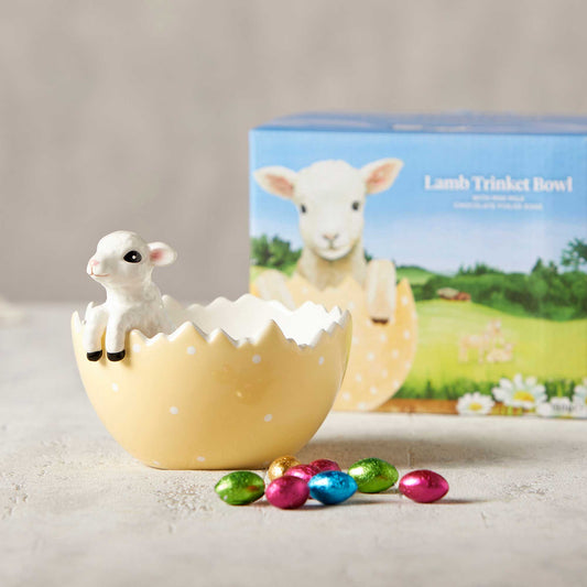 Lamb Trinket Dish & Mini Eggs