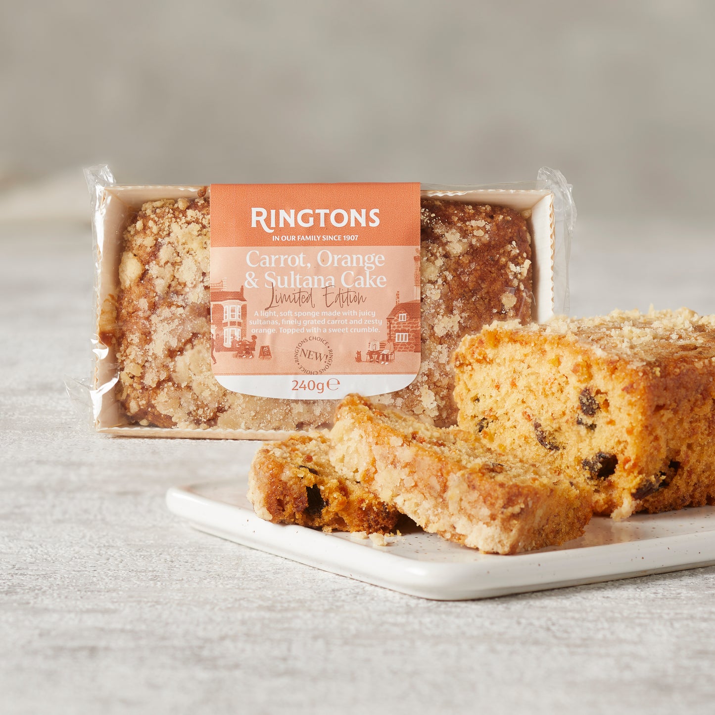 Carrot, Orange & Sultana Cake
