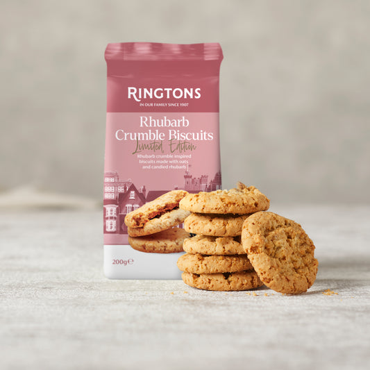 Rhubarb Crumble Biscuits