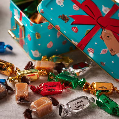 Festive Toffee & Fudge Clip Tin